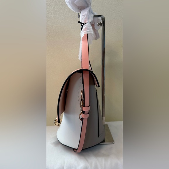 Zac Posen Belay Leather Crossbody, Color is Dark Bellini Color Block, NWT - Picture 4 of 11